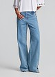 Denim trousers in metallic side details