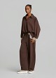 Barrel-leg trousers with lace detailing