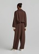 Barrel-leg trousers with lace detailing