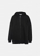 Long line hooded sweatshirt