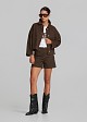 Boxy-fit animal-print denim jacket