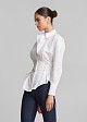 Cotton shirt in corset-effect fit