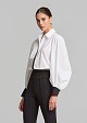 Cotton shirt with statement sleeves