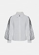 Cotton shirt with contrast nervure detail
