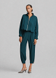 Bomber jacket with a high collar