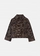 Boxy brocade jacket with 3/4 sleeves