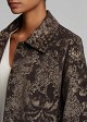 Boxy brocade jacket with 3/4 sleeves