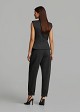 Peplum vest with structured shoulders