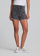 Grey denim shorts in high waist