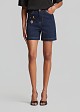 Denim shorts in statement pins