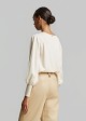 V-neck knit top with a relaxed fit