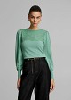 Knitted top with lace detail
