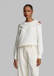 Sweater with decorative crystals