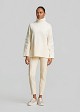 Oversized sweater with rhinestone embroidery