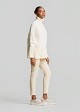 Oversized sweater with rhinestone embroidery