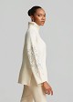 Oversized sweater with rhinestone embroidery