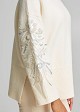 Oversized sweater with rhinestone embroidery