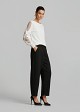 Pulover cu model point-d'esprit transparent