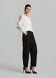 Pulover cu model point-d'esprit transparent