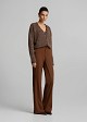 Lurex V-neck sweater with decorative sequins