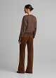 Lurex V-neck sweater with decorative sequins