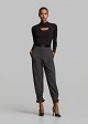 Ribbed stretch top in rhinestone cutout