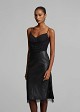 Satin-look bustier in  lace