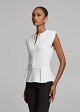 Peplum sleeveless top