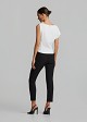 Asymmetric sleeveless top with ruching