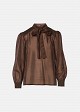 Sheer blouse featuring polka-dot details