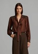 Sheer blouse featuring polka-dot details