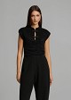 Top stil devore cu guler