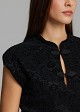 Top stil devore cu guler