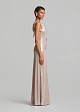 Maxi metallic dress with ruching