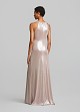 Maxi metallic dress with ruching