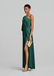 Maxi one-shoulder dress with ruching