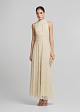 Lace halter-neck maxi dress