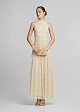 Lace halter-neck maxi dress