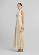Lace halter-neck maxi dress