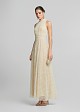 Lace halter-neck maxi dress