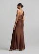 One-shoulder maxi dress with ruched detailing