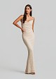 Sequin lace maxi dress with shoulder straps