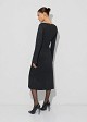 Lurex midi knit dress with decorative crystals