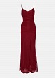 Lace maxi dress featuring an internal bustier