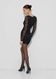 Ruched mini dress in lace
