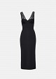 Midi dress in lace detail