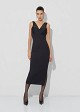 Midi dress in lace detail