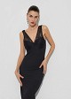 Midi dress in lace detail