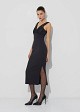 Midi dress in lace detail