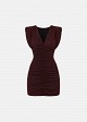 Mini lurex dress with ruching
